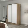 Garderob Hanah Home Kale White Oak Vit Ek Spånskiva 120x190x60 cm - Garderober - 8683742561255 - 6