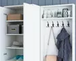 Hallmöbel Hanah Home M11 Vit Spånskiva 119,6x182,8x37,3 cm - Hallskåp - 8681875885255 - 6