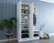 Hallmöbel Hanah Home M11 Vit Spånskiva 119,6x182,8x37,3 cm - Hallskåp - 8681875885255 - 5