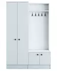 Hallmöbel Hanah Home M11 Vit Spånskiva 119,6x182,8x37,3 cm - Hallskåp - 8681875885255 - 1