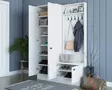 Hallmöbel Hanah Home M11 Vit Spånskiva 119,6x182,8x37,3 cm - Hallskåp - 8681875885255 - 4