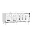 Konsolbord Hanah Home Karya Vit Silver Spånskiva 150x40x79 cm - Byråer och skåp - 8684282612605 - 8