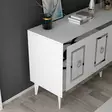 Konsolbord Hanah Home Karya Vit Silver Spånskiva 150x40x79 cm - Byråer och skåp - 8684282612605 - 6
