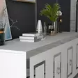 Konsolbord Hanah Home Karya Vit Silver Spånskiva 150x40x79 cm - Byråer och skåp - 8684282612605 - 5