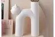 Vas Aberto Design CY0106 Vit Keramik 22x8x23 cm - Hängande blomkrukor och vaser - 8684282978985 - 2