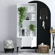 Bokhylla Hanah Home Spica Vit Spånskiva 60x175x30 cm - Bokhyllor - 8683342978705 - 3