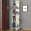 Bokhylla Hanah Home Perla Vit Spånskiva 48,5x170x22 cm - Bokhyllor - 8681875215175 - 2