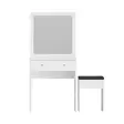 Sminkbord Hanah Home Felix Vit Spånskiva 65x139x35 cm - Toalettbord - 8684282460275 - 1