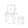Sminkbord Hanah Home Felix Vit Spånskiva 65x139x35 cm - Toalettbord - 8684282460275 - 11