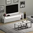 TV-bänk Hanah Home Beliz Vit Spånskiva 192x53x37 cm - Möbler - 8683742131175 - 2