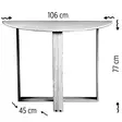 Skrivbord Hanah Home Middle Vit Spånskiva 106x77x45 cm - Skrivbord - 8681875178845 - 6