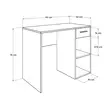 Skrivbord Hanah Home Cms505Bb1 Vit Spånskiva 90x75x52 cm - Skrivbord - 8682870658585 - 3