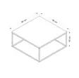Soffbord Hanah Home Loni Vit Spånskiva 90x42x90 cm - Soffbord - 8684282259275 - 7