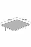 Fällbord Hanah Home Nur Vit Spånskiva 60x1,8x50 cm - Bord - 8681875302875 - 4