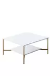 Vardagsrumsmöbelset Hanah Home Gold Line Vit Guld Spånskiva 180x30x48 cm - Möbler - 8683742452065 - 11