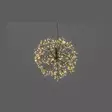 Valopallo 480 micro-LED 40 cm lämmin valkoinen musta Finnlumor - Näyttävä riippuva LED-koristevalopallo sisä- ja ulkokäyttöön (IP44) - Ljussmycken och ljusfigurer - 6410416377285 - 2
