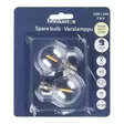 Varalamppu 2 kpl G40 E12 kannalla Finnlumor - LED-varapolttimot 24V valosarjaan (30 lm, 2200 K, 0,3 W) - Ljusslingor - 6410416596075 - 1