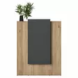 Reception Hanah Home MA101 Valnöt Antracit Spånskiva 90x110x40 cm - Bord - 8684283720255 - 8
