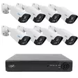 Videoövervakningspaket NVR PNI House IP716 och 8 kameror PNI IP125 med IP, 5MP - PNI produkter - 5949066529115 - 1