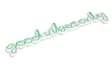 Dekorativ Led Väggdekor Wallity Good Vibes Only Grön Plast 76x19 cm - Ljussmycken och ljusfigurer - 8682870288225 - 1