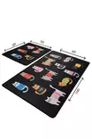 Badrumsmatta Set Mijölnir Flerfärgad 100% Polyester Antibakteriell Halkfri Maskintvättbar 50x60 cm & 60x100 cm - Badrumsmattor och våtrumsmattor - 8681875426465 - 3