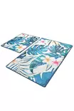 Badrumsmatta Set Mijölnir Flerfärgad 100% Polyester Antibakteriell Halkfri Maskintvättbar 50x60 cm & 60x100 cm - Badrumsmattor och våtrumsmattor - 8681875588675 - 1