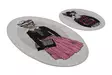 Badrumsmatta Set Mijölnir Flerfärgad 100% Polyester Antibakteriell Halkfri 50x60 cm & 60x100 cm - Badrumsmattor och våtrumsmattor - 8681875897395 - 4