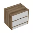 Sängbord Hanah Home Elina Valnöt Vit Spånskiva 54x40x47 cm - Nattduksbord - 8683742567295 - 7