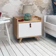 Sängbord Hanah Home Dopo Ek Spånskiva 50x55x40 cm - Nattduksbord - 8681875207415 - 2