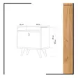 Sängbord Hanah Home Dopo Ek Spånskiva 50x55x40 cm - Nattduksbord - 8681875207415 - 4