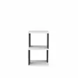 Sängbord Hanah Home Carter Vit Antracit Spånskiva 29,6x29,6x49,4 cm - Nattduksbord - 8683743120215 - 5