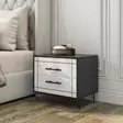 Sängbord Hanah Home Night Vit Spånskiva 50x55x40 cm - Nattduksbord - 8684282136255 - 2