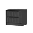 Sängbord Hanah Home Kale Luxe Soft Antracit Spånskiva 45x53x45 cm - Nattduksbord - 8684282702795 - 5