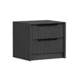 Sängbord Hanah Home Kale Luxe Soft Antracit Spånskiva 45x53x45 cm - Nattduksbord - 8684282702795 - 1