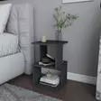 Sängbord Hanah Home Carter Antracit Spånskiva 29,6x29,6x49,4 cm - Nattduksbord - 8683743120185 - 4