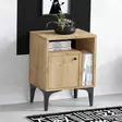 Sängbord Hanah Home Nuno Safir Ek Spånskiva 40x55x35 cm - Nattduksbord - 8683743850945 - 4