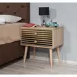 Sängbord Hanah Home Two Sonoma Ek Spånskiva 60x61x40 cm - Nattduksbord - 8681875403985 - 2