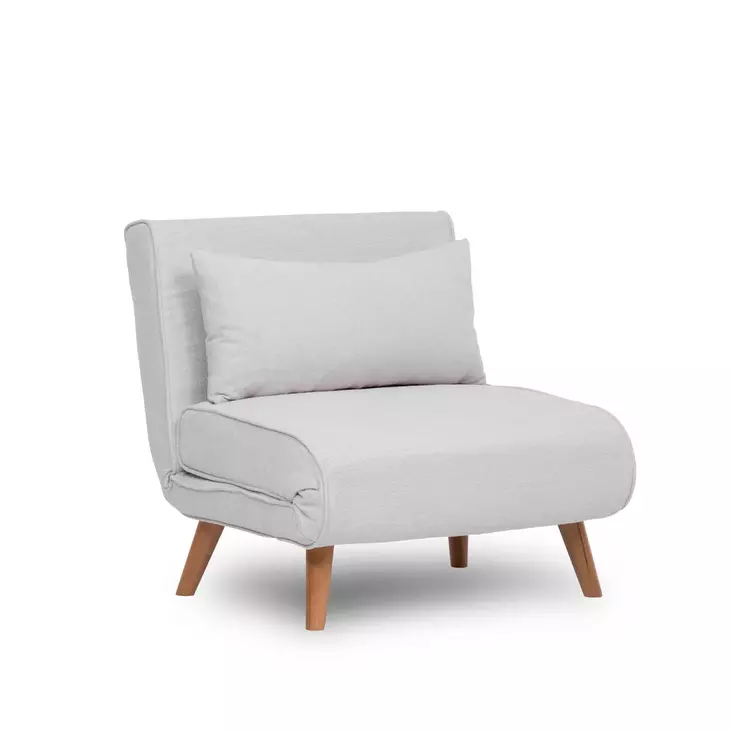 Bäddfåtölj Atelier del Sofa Folde Vit Teddytyg 80x50x42 cm - Bäddsoffor - 8684282296805 - 1
