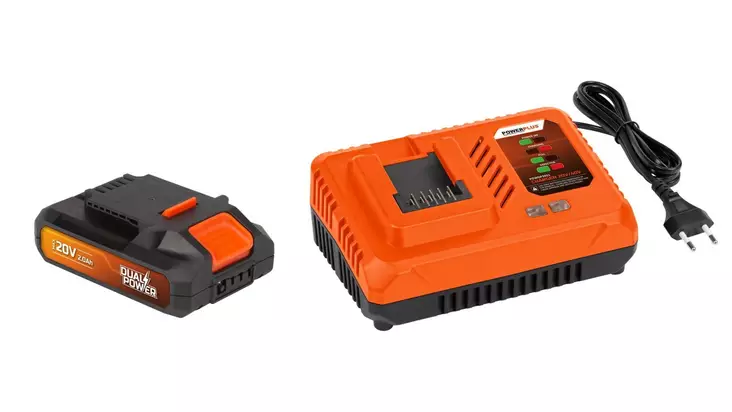 20V Li-Ion Akku+ laturi 20-40v Powerplus - Batterier och laddare - 5400338090905 - 1