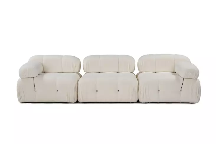 3-sits soffa Atelier del Sofa Bubble 3 L1-O1-1R V2 Vit Bouclé 288x95x75 cm - Soffor - 8684282596035 - 1