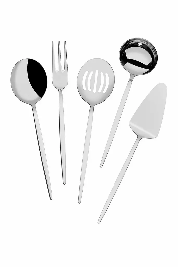 Serveringsset Hermia Mokkaservis5 Krom Rostfritt Stål 5 Delar - Bestick och serveringsredskap - 8684283784165 - 1