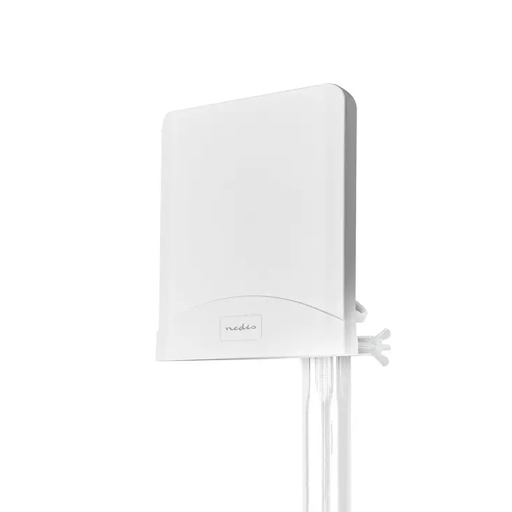 5G / 4G / 3G Antenn | 5G | Inomhus eller Utomhus | 698-5000 MHz | Förstärkning: 6 dB | 2.50 m | Vit - Utomhusantenner - 5412810327935 - 1