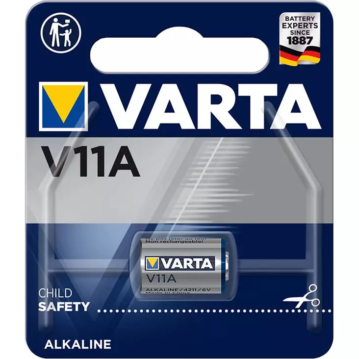 Alkaliskt batteri V11A 1-blister - Alkaliska batterier - 4008496152865 - 1