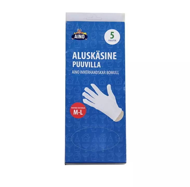 Alusk=C3=A4sine puuvilla 5 paria koko M-L - Städredskap - 6416096038355 - 1