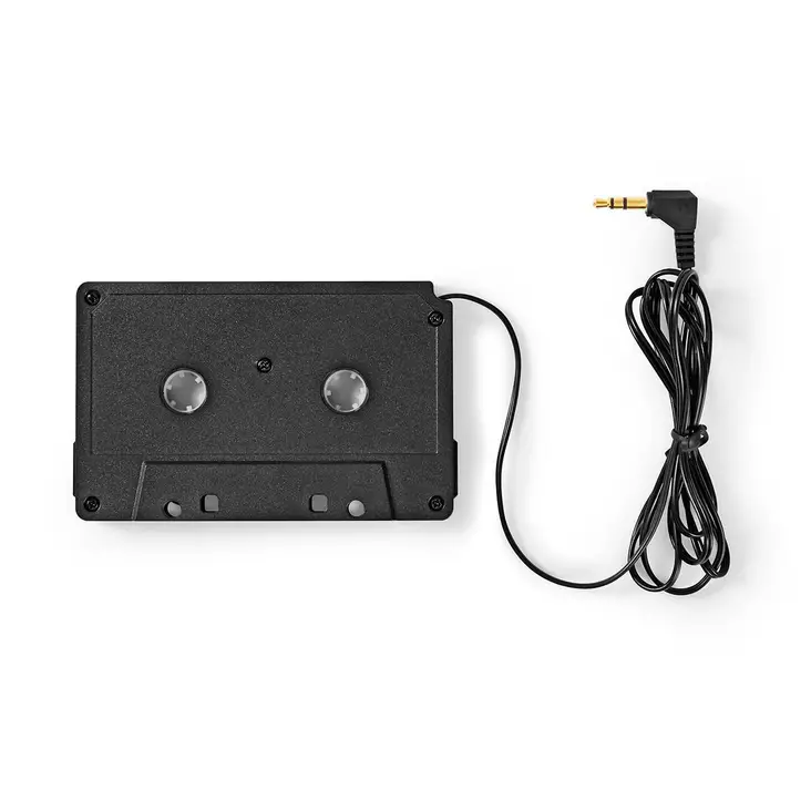 Bil Aux kassettadapter | 3.5 mm | Kabellängd: 1.00 m | Svart - Bilradioapparater - 5412810309115 - 1