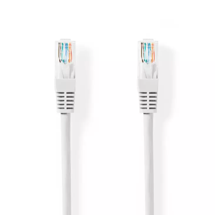 CAT5e nätverkskabel | U/UTP | RJ45 hane | RJ45 hane | 7.50 m | Rund | PVC | Vit | Tag - Dator och nätverk - 5412810327485 - 1