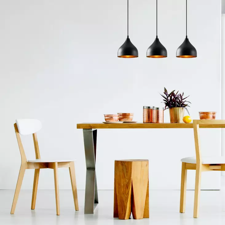 Taklampa Opviq Tattoo Svart Metall 68 x 18 cm - Tak- och vägglampor - 8682870090415 - 1