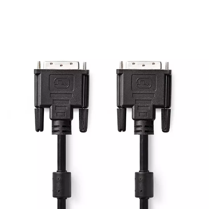 DVI-kabel | DVI-D 24+1-Pin Hane | DVI-D 24+1-Pin Hane | 2560x1600 | Nickelplaterad | 3.00 m | Rak | PVC | Svart | Kuvert - Dator och nätverk - 5412810327805 - 1