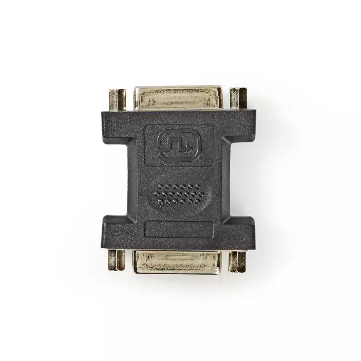 DVI adapter | DVI-I 24+5-Pin Hona | DVI-I 24+5-Pin Hona | Nickelplaterad | Rak | PVC | Svart | Plastpåse - Dator och nätverk - 5412810298525 - 1