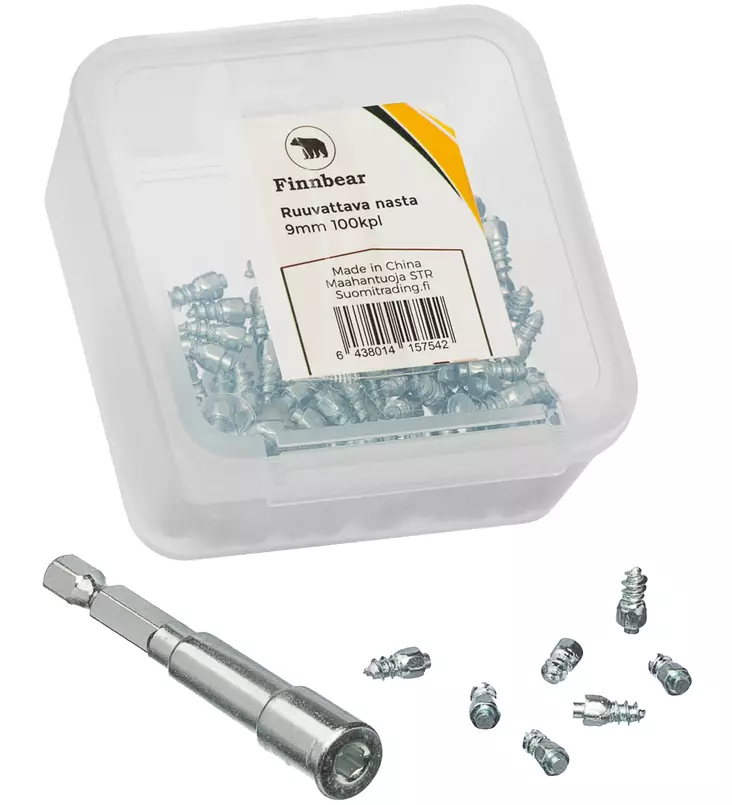 Ruuvattava nasta 18mm 100 kpl Timco - Isdubbar och snökedjor - 6438014151045 - 1